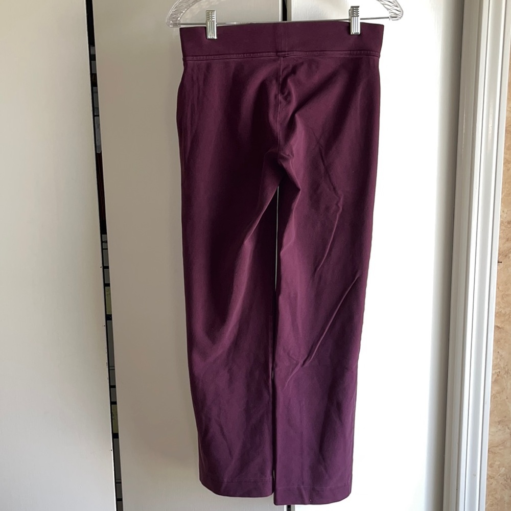 Land’s End athleisure  pants plum cotton and spandex